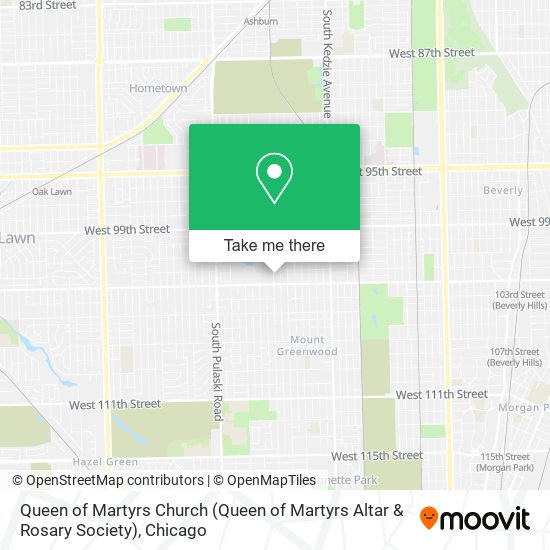 Mapa de Queen of Martyrs Church (Queen of Martyrs Altar & Rosary Society)