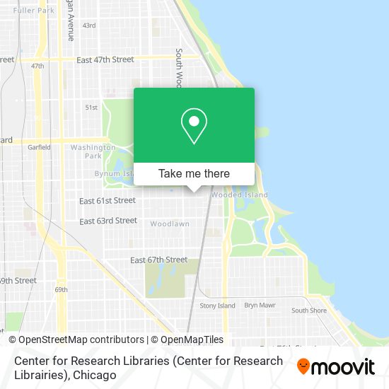 Center for Research Libraries map