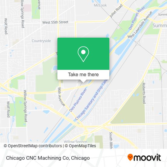 Chicago CNC Machining Co map