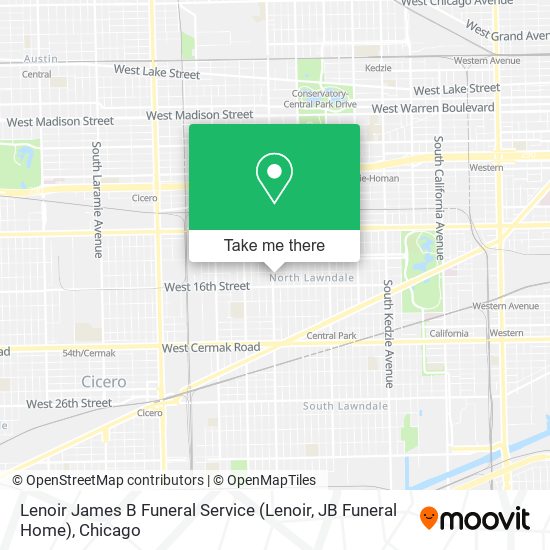 Lenoir James B Funeral Service (Lenoir, JB Funeral Home) map