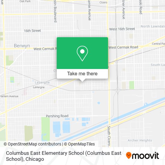 Columbus East Elementary School map