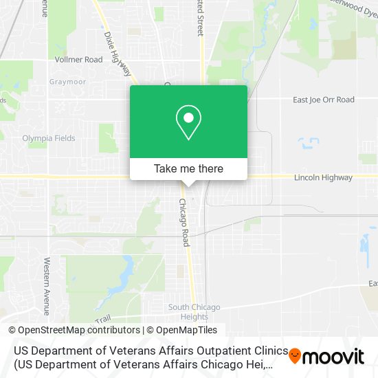 Mapa de US Department of Veterans Affairs Outpatient Clinics