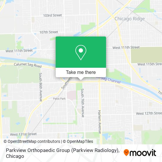 Mapa de Parkview Orthopaedic Group (Parkview Radiology)