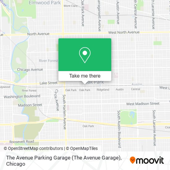 The Avenue Parking Garage map