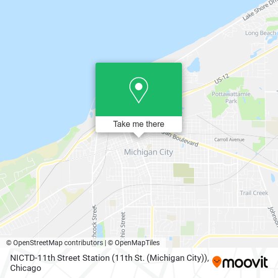 NICTD-11th Street Station (11th St. (Michigan City)) map