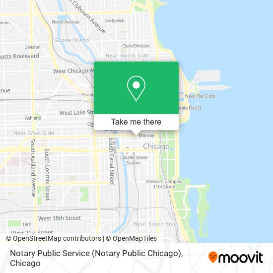 Mapa de Notary Public Service (Notary Public Chicago)