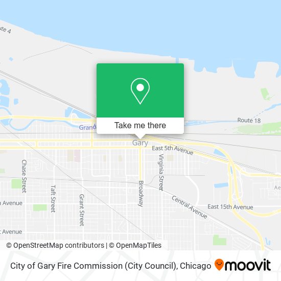 City of Gary Fire Commission (City Council) map