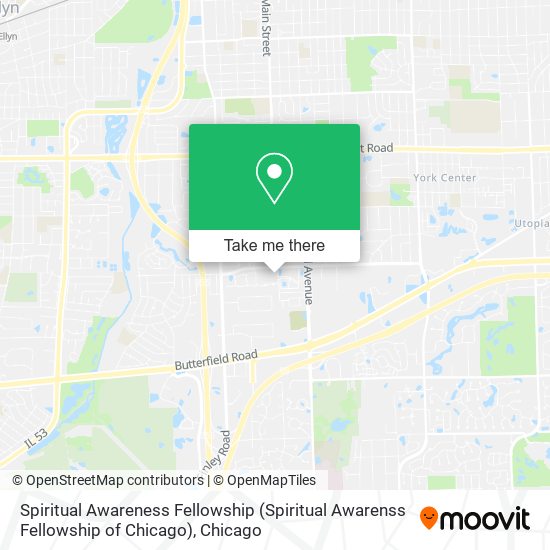 Mapa de Spiritual Awareness Fellowship (Spiritual Awarenss Fellowship of Chicago)