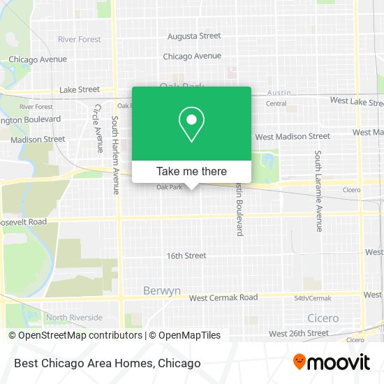 Best Chicago Area Homes map