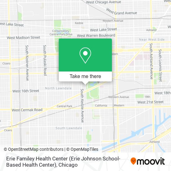 Mapa de Erie Familey Health Center (Erie Johnson School-Based Health Center)