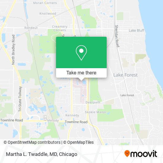 Martha L. Twaddle, MD map