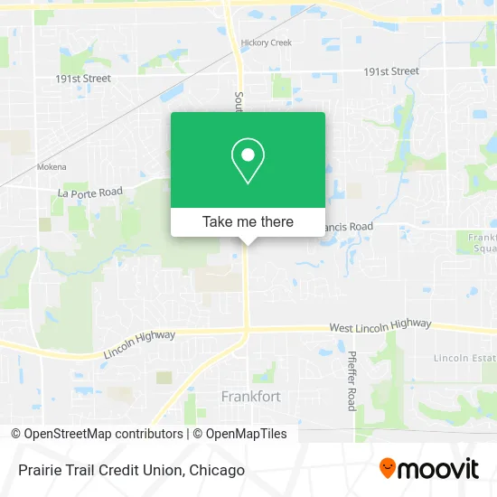 Prairie Trail Credit Union map