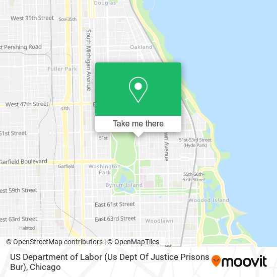 US Department of Labor (Us Dept Of Justice Prisons Bur) map