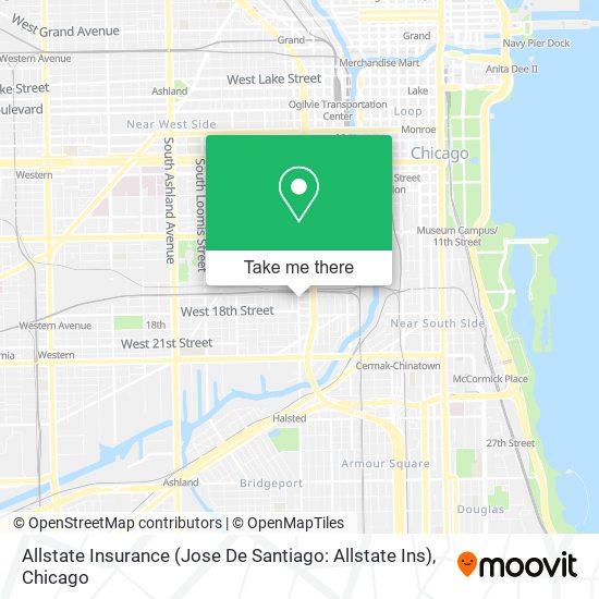 Allstate Insurance (Jose De Santiago: Allstate Ins) map