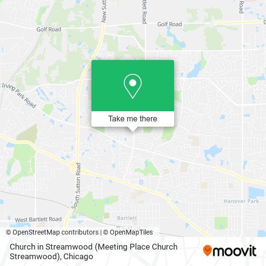 Church in Streamwood (Meeting Place Church Streamwood) map