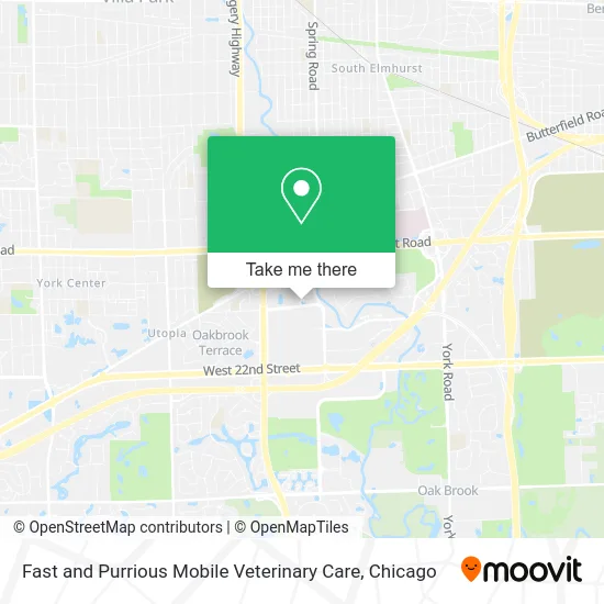 Fast and Purrious Mobile Veterinary Care map