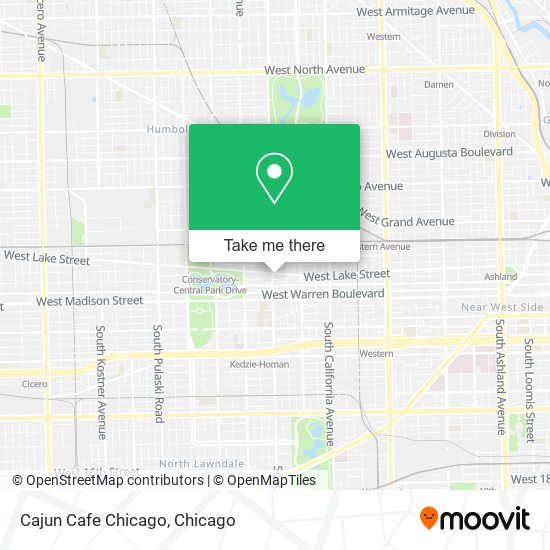 Mapa de Cajun Cafe Chicago