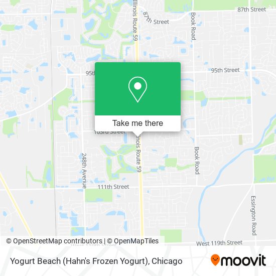 Yogurt Beach (Hahn's Frozen Yogurt) map