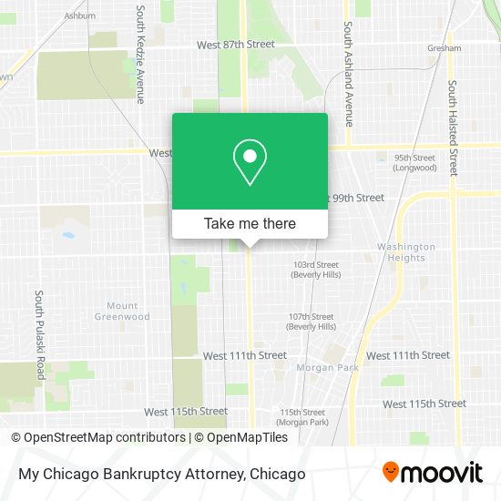 My Chicago Bankruptcy Attorney map