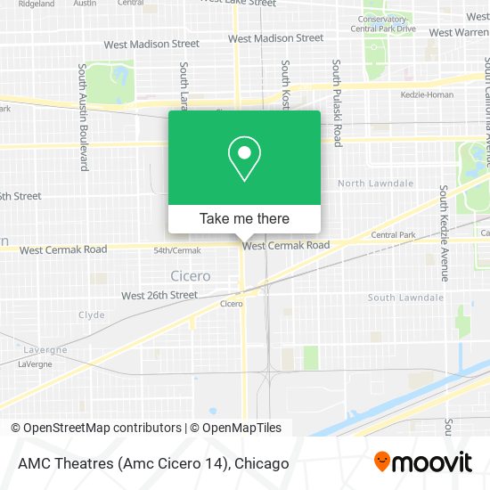 Mapa de AMC Theatres (Amc Cicero 14)