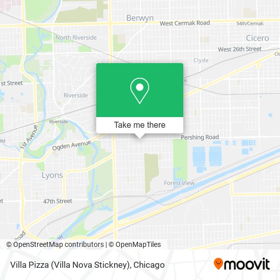 Villa Pizza (Villa Nova Stickney) map