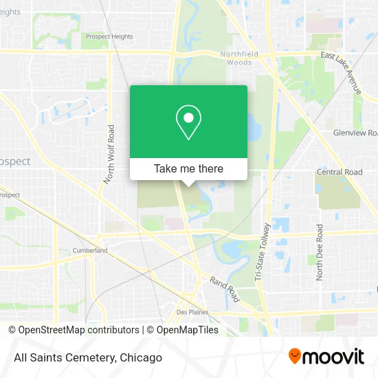 All Saints Cemetery map
