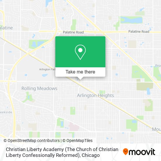 Mapa de Christian Liberty Academy (The Church of Christian Liberty Confessionally Reformed)