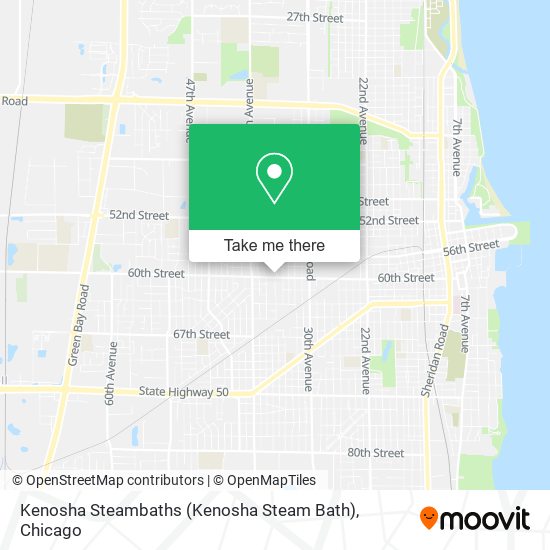 Mapa de Kenosha Steambaths (Kenosha Steam Bath)