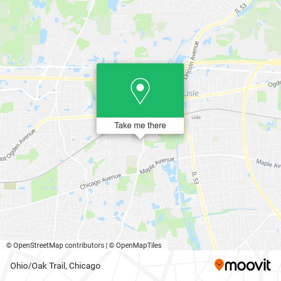 Ohio/Oak Trail map