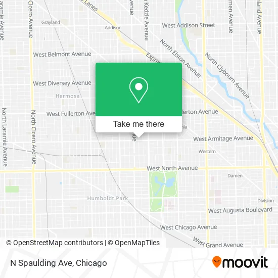 Mapa de N Spaulding Ave