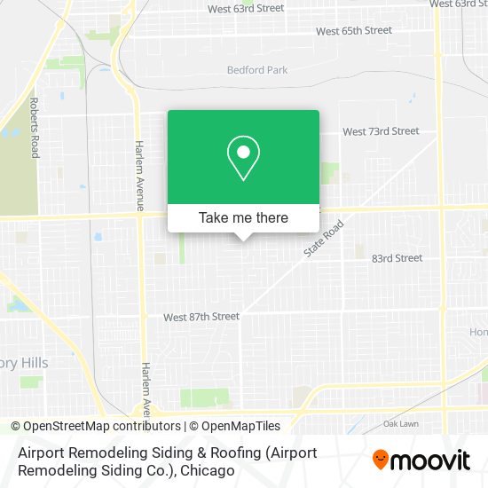 Airport Remodeling Siding & Roofing map