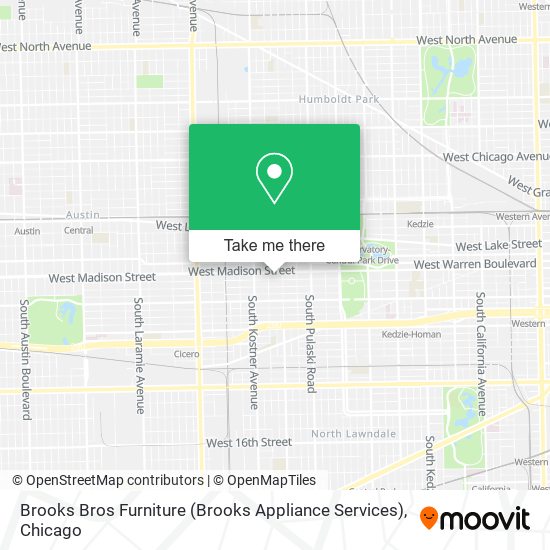 Brooks Bros Furniture (Brooks Appliance Services) map