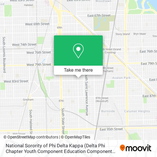 National Sorority of Phi Delta Kappa map