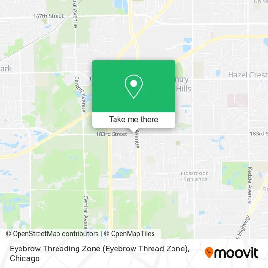 Eyebrow Threading Zone (Eyebrow Thread Zone) map