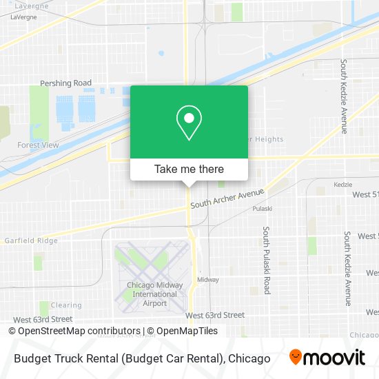 Budget Truck Rental (Budget Car Rental) map