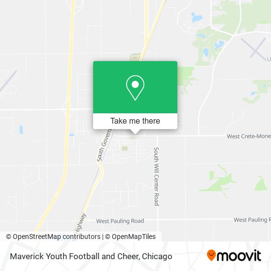 Maverick Youth Football and Cheer map