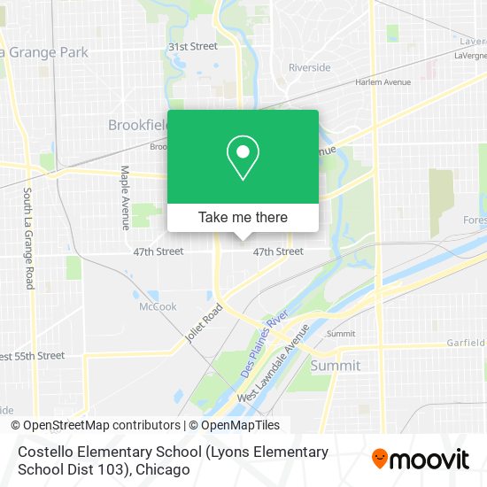 Costello Elementary School (Lyons Elementary School Dist 103) map