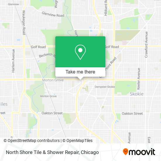 North Shore Tile & Shower Repair map