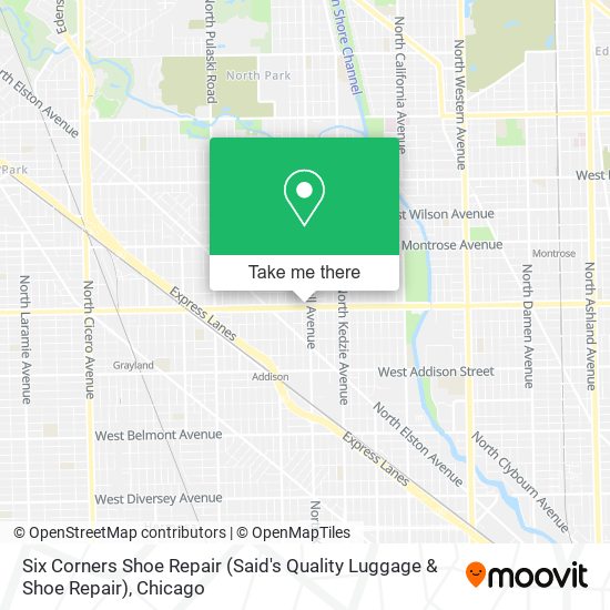 Mapa de Six Corners Shoe Repair (Said's Quality Luggage & Shoe Repair)