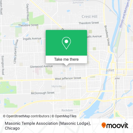 Mapa de Masonic Temple Association (Masonic Lodge)