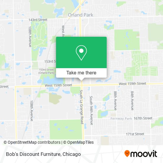 Bob's Discount Furniture map