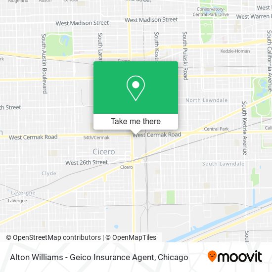 Mapa de Alton Williams - Geico Insurance Agent