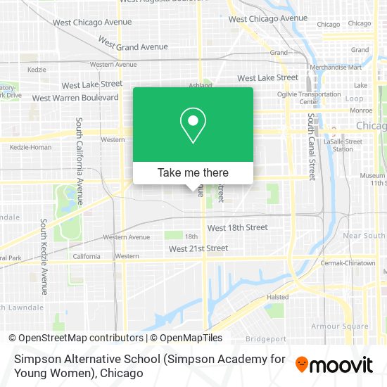 Mapa de Simpson Alternative School (Simpson Academy for Young Women)