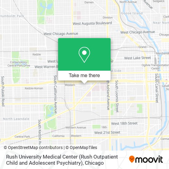 Rush University Medical Center (Rush Outpatient Child and Adolescent Psychiatry) map