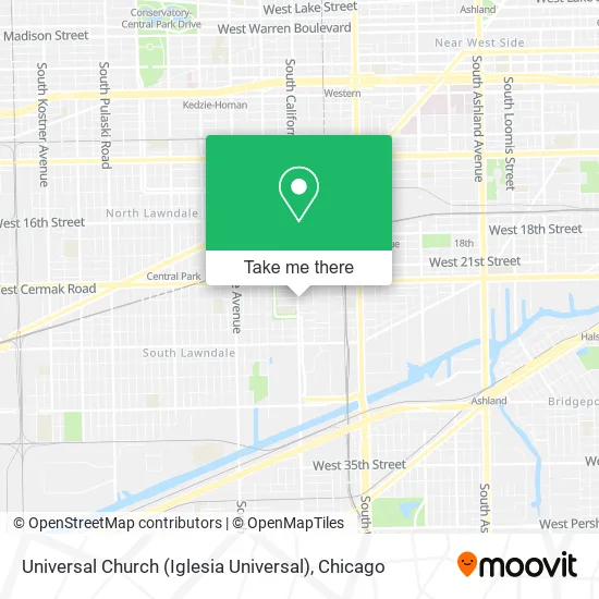 Universal Church (Iglesia Universal) map