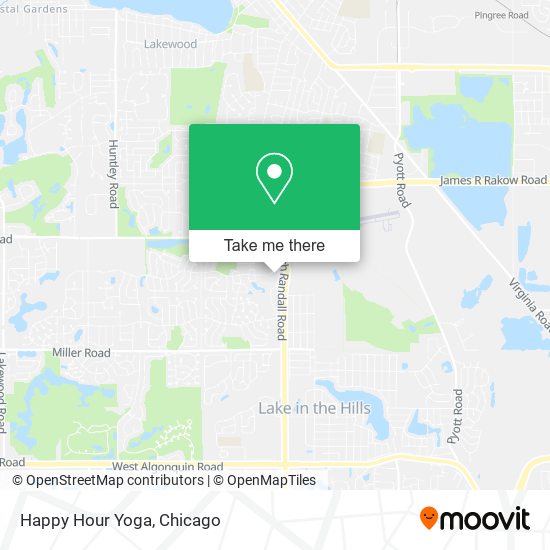 Mapa de Happy Hour Yoga