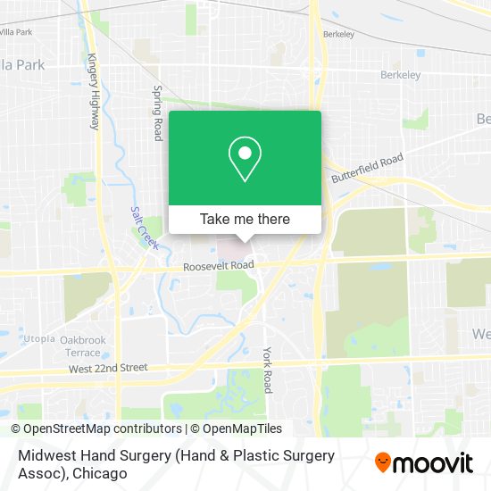 Mapa de Midwest Hand Surgery (Hand & Plastic Surgery Assoc)