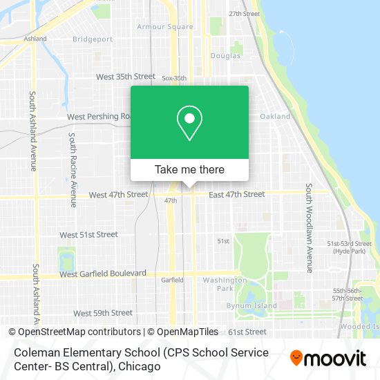 Coleman Elementary School (CPS School Service Center- BS Central) map