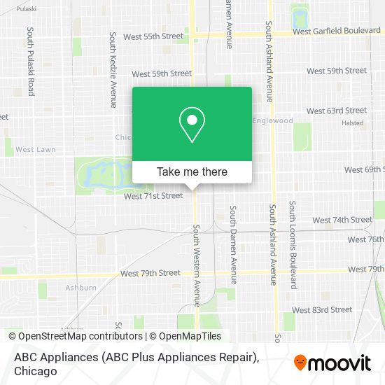 Mapa de ABC Appliances (ABC Plus Appliances Repair)