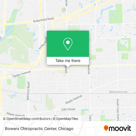 Bowers Chiropractic Center map